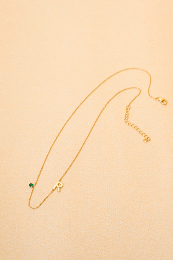 'R' Initial Pendant