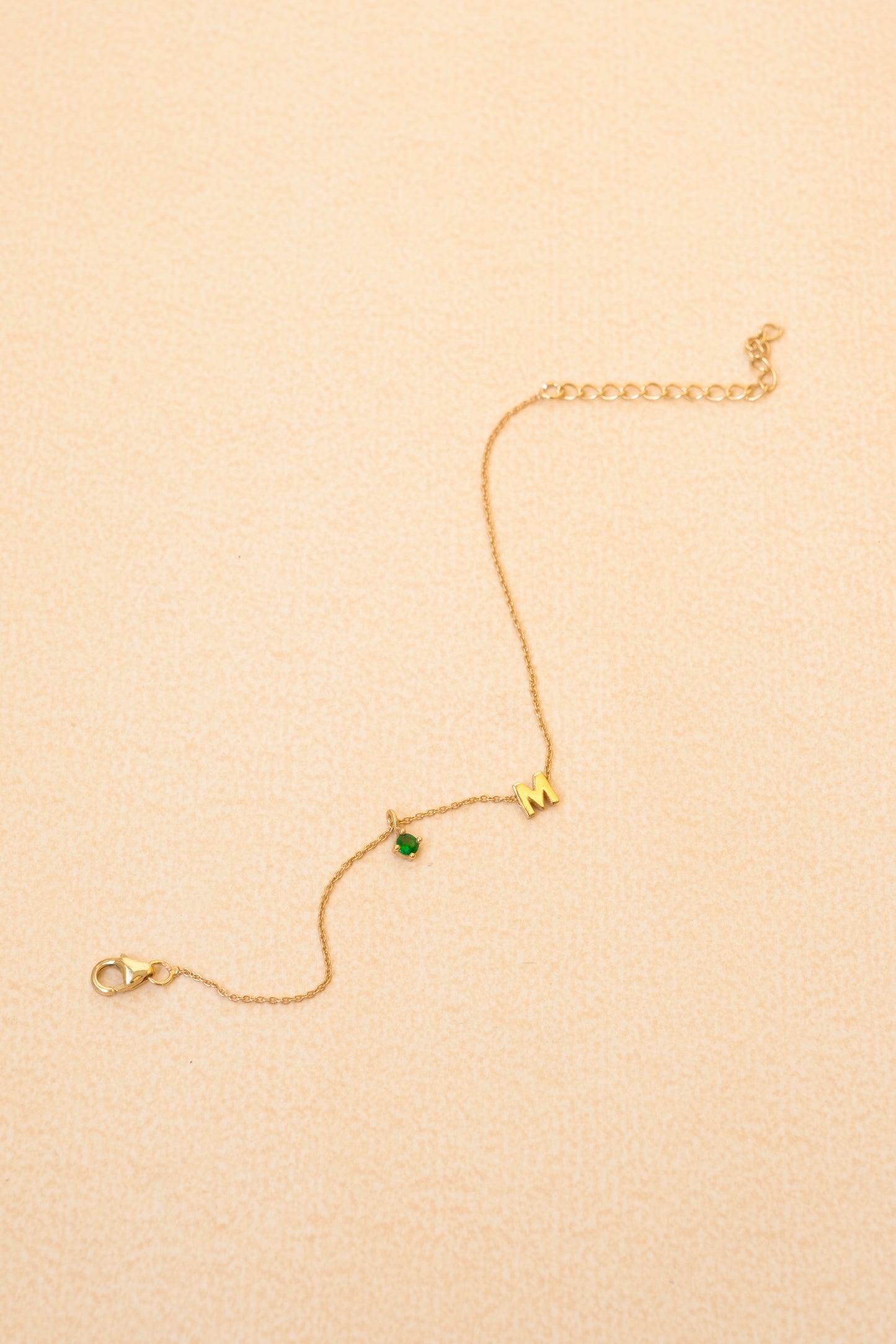 'M' Initial Bracelet
