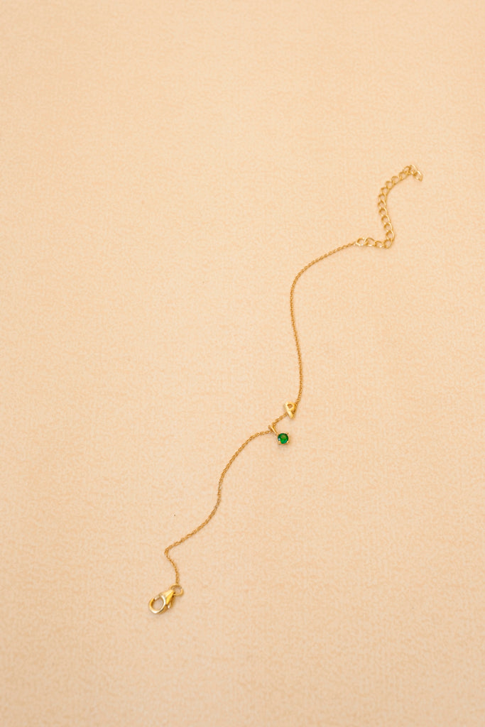 'P' Initial Bracelet