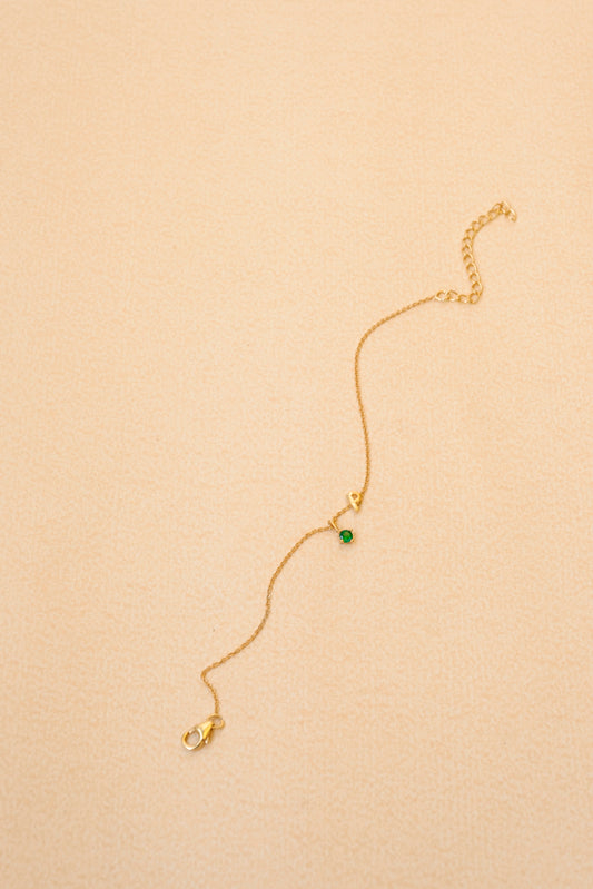 'P' Initial Bracelet